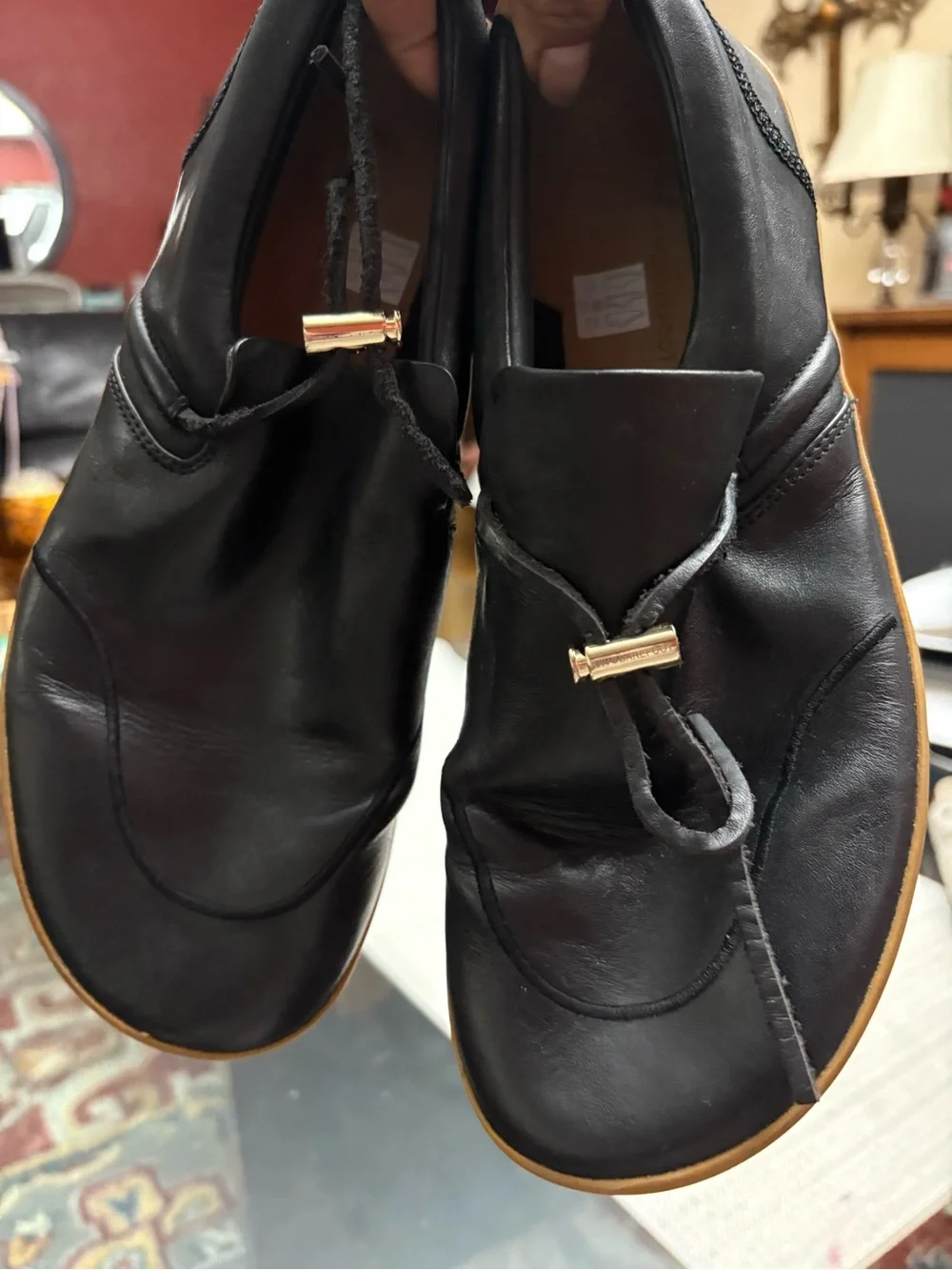Vivo Barefoot Women's black  Loafers with Tassel Detail size42 /11US